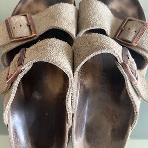 Birkenstock tan suede W 38